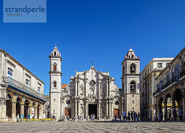 Kathedrale von San Cristobal  Plaza de la Catedral  La Habana Vieja  UNESCO-Weltkulturerbe  Havanna  Provinz La Habana  Kuba  Westindien  Karibik  Mittelamerika