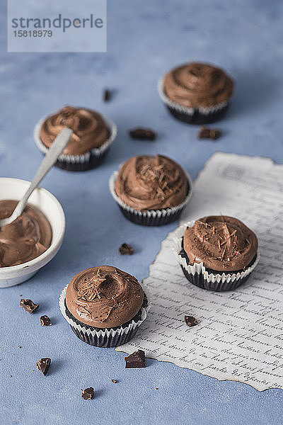 Vegane Schokoladen-Cupcakes