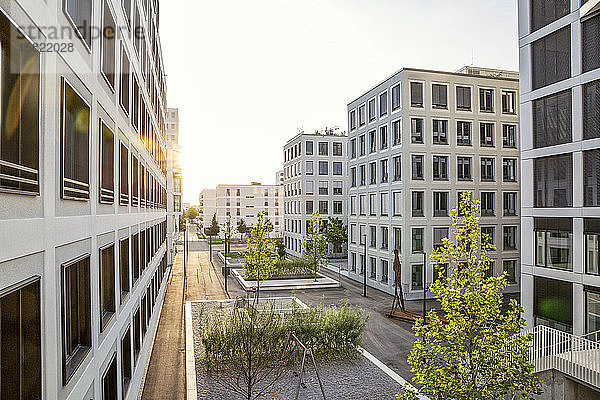 Modernes Wohnhochhaus in München  Deutschland