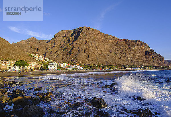 Spanien  Santa Cruz de Tenerife  Valle Gran Rey  Küstenstadt auf der Insel La Gomera