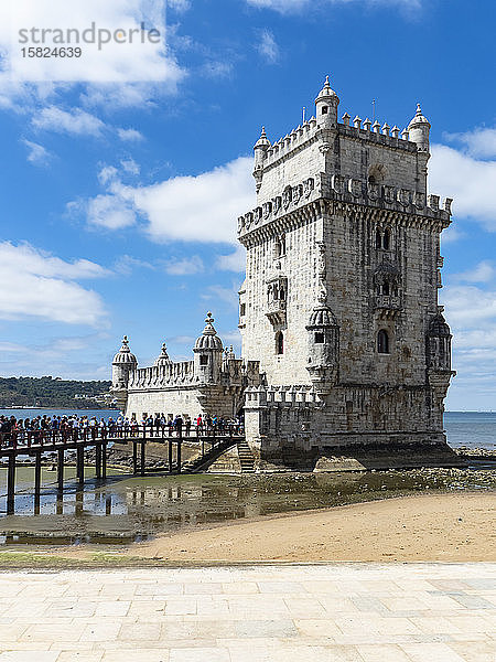 Portugal  Lissabon  Torre de Belem  Belem-Turm oder St.-Vincent-Turm