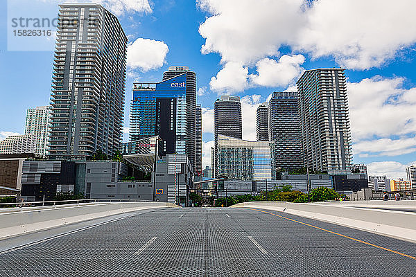 Stadtbild Skyline der Gebäude im Brickell Financial District  FL