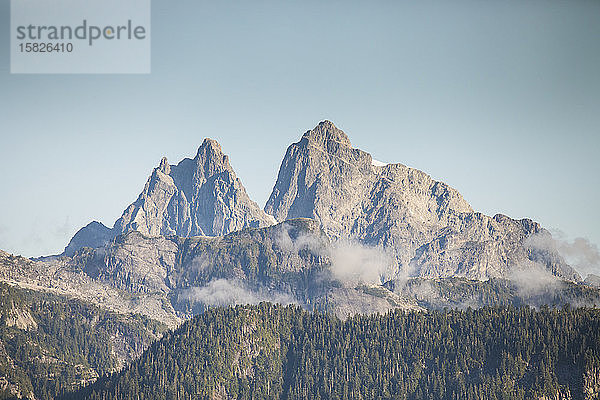 Blick auf Mount Judge Howay  Coast Mountains  Kanada vor Christus