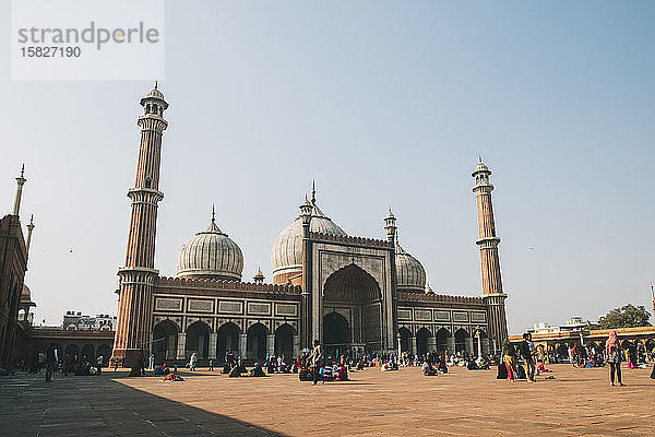 Jama-Masjid-Moschee  Delhi  Indien