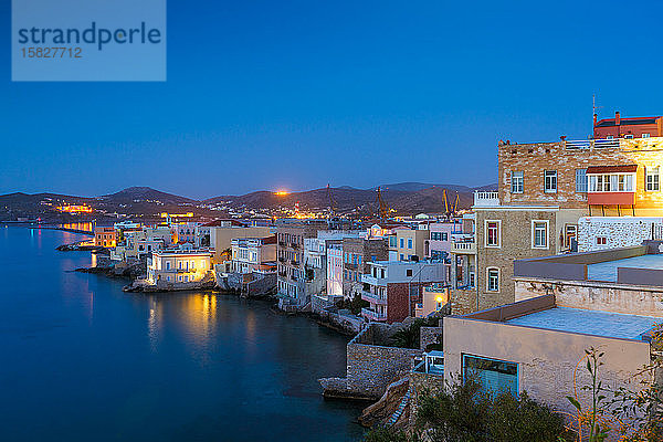 Bezirk Vaporia der Stadt Ermoupoli auf der Insel Syros.