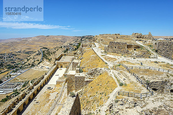 Schloss Kerak  Kreuzritterburg aus dem 12. Jahrhundert  Karak  Jordanien