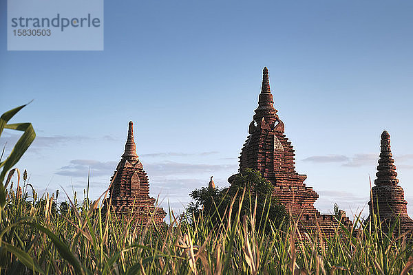 Alte buddhistische Tempel am Morgen in Bagan  Myanmar