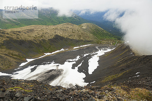 Blockgletscher im Kar auf dem Cooper Mountain  Kenai-Halbinsel  Alaska