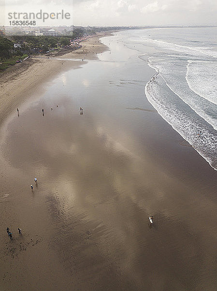 Luftaufnahme des Strandes