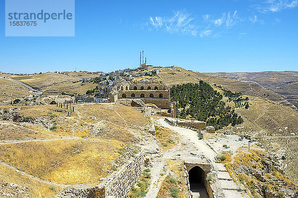 Schloss Kerak  Kreuzritterburg aus dem 12. Jahrhundert  Karak  Jordanien