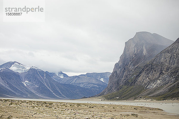 Ansicht des Geländes am Akshayak-Pass  Baffin Island.