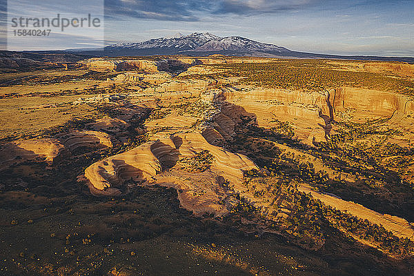 Die Sandsteinlandschaft Utahs von oben