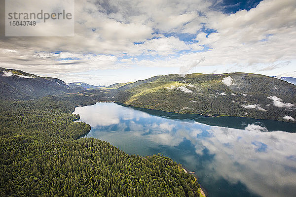 Luftaufnahme des Cultus Lake  Britisch-Kolumbien