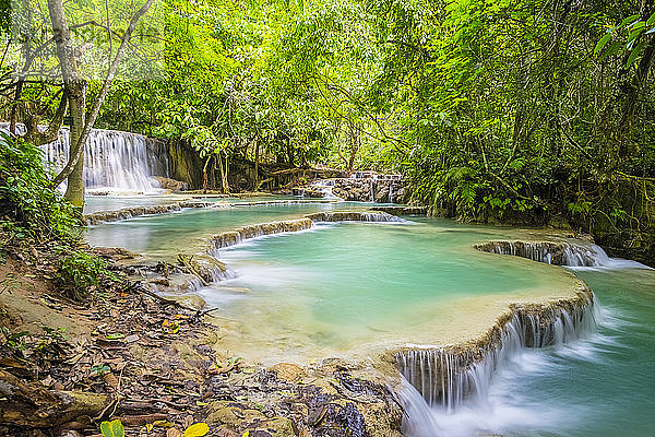 Kuang Si Wasserfall (Tat Kuang Si) Wasserfall  Laos