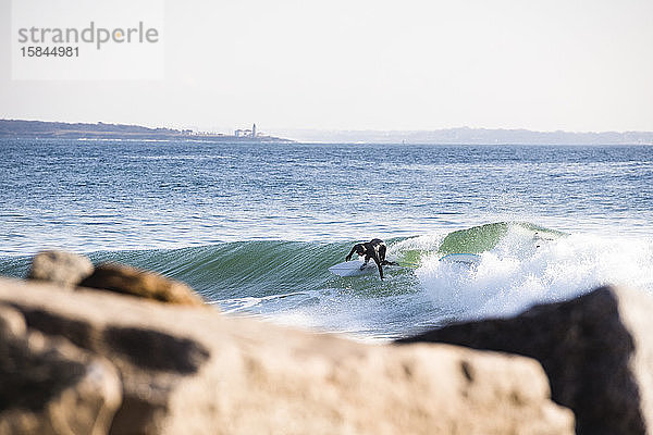 Frühmorgendliche Wintersurf