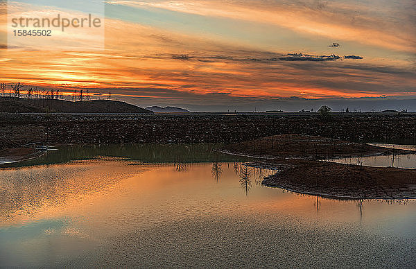 Sonnenuntergang in Minas de Riotinto ...