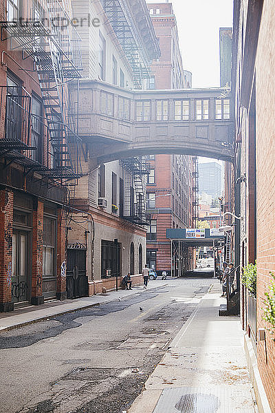 NYC  New York /Vereinigte Staaten - 25. September 2019: Blick auf die Stadtstraßen im New Yorker Stadtteil Tribeca