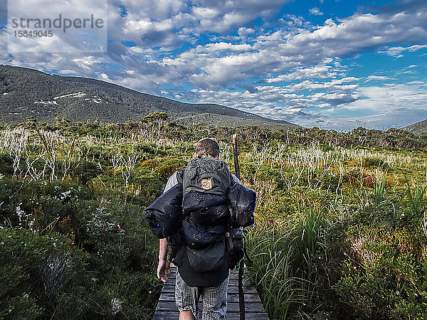 Ein Wanderer im Wilson Promontory National Park