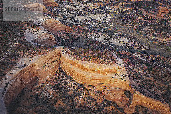 Die Sandsteinlandschaft Utahs von oben