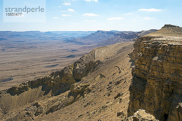 Makhtesh-Ramon-Krater in der Negev-Wüste  Mitzpe Ramon  Israel