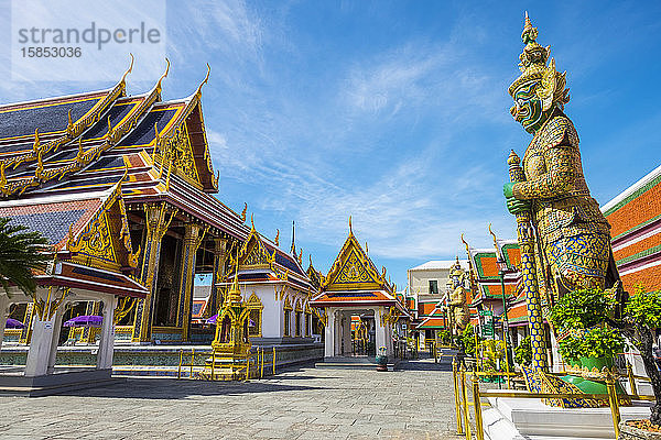 Yaksha Thotsakhirithon-Statue  Großer Palast  Bangkok  Thailand