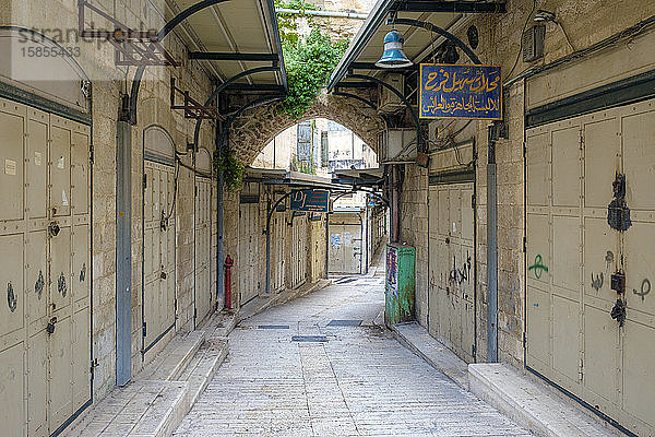 Souks in der Altstadt  Nazareth  Nord-Distrikt  Israel.