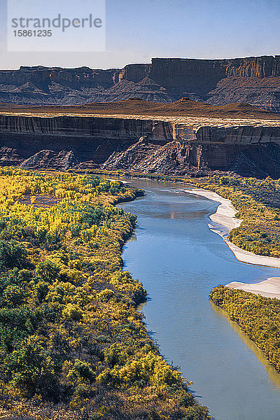 Der grüne Fluss im Herbst  Canyonlands-Nationalpark