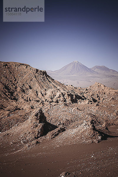 Felsen des Valle de Luna und Umwelt