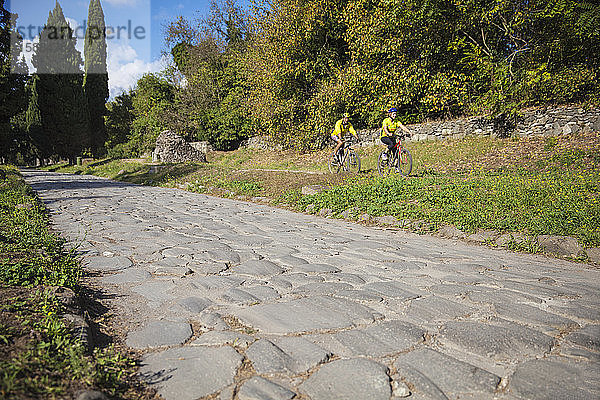 Antike Via Appia  antike Römerstraße  Rom  Latium  Italien  Europa