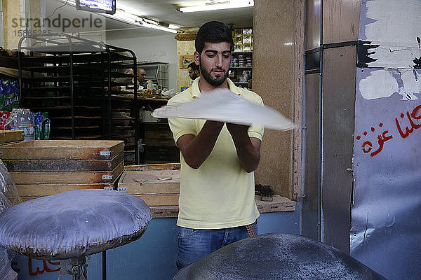 Bäckerei in Ramallah  Westjordanland  Palästinensische Autonomiegebiete  Naher Osten