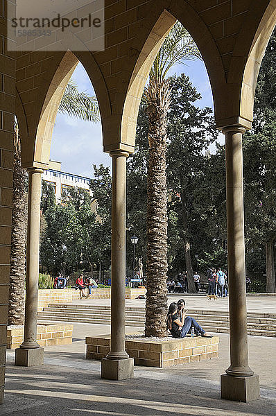 Campus der renommierten American University  Beirut  Libanon  Naher Osten