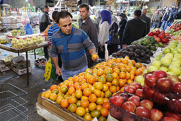 Zentralmarkt Ramallah  Westjordanland  Palästinensische Gebiete  Naher Osten