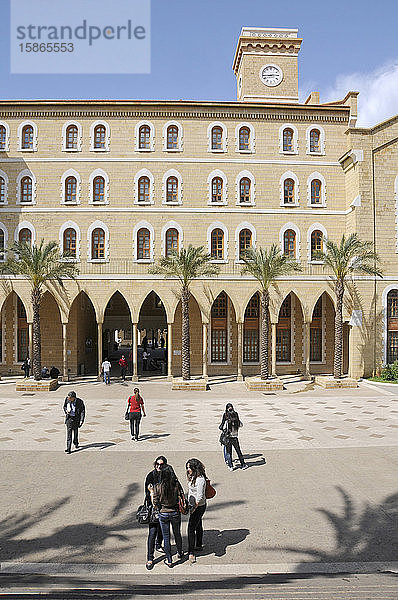 Campus der renommierten American University  Beirut  Libanon  Naher Osten