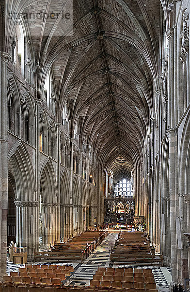 Innenansicht nach Osten  Kathedrale von Worcester  Worcester  England  Vereinigtes Königreich  Europa