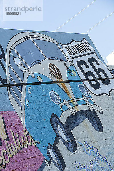 Wandgemälde an der Route 66  Kingman  Arizona  Vereinigte Staaten von Amerika  Nordamerika