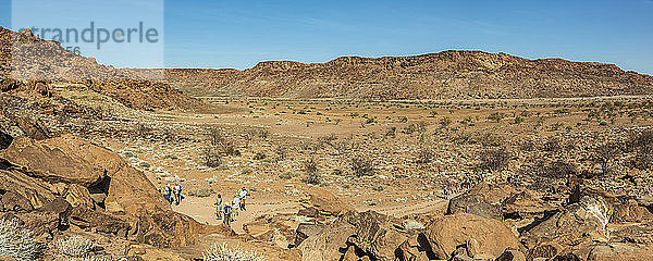 Twyfelfontein  eine uralte Felsgravurstätte im Damaraland; Kunene-Region  Namibia