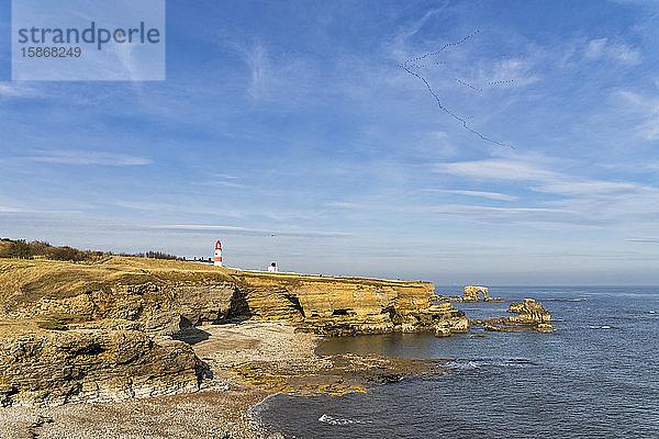 Souter-Leuchtturm; South Shields  Tyne and Wear  England