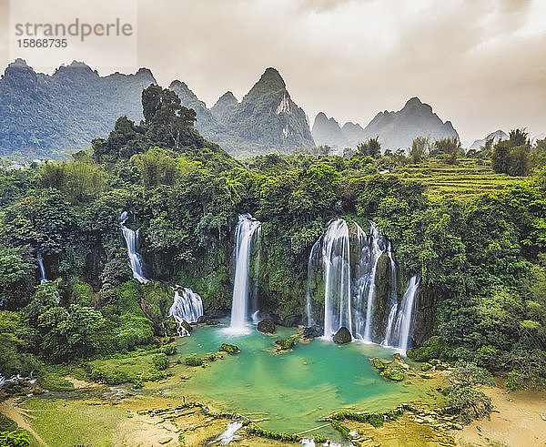 Ban Gioc Wasserfall  Ban Gioc-Detian Wasserfall; Vietnam