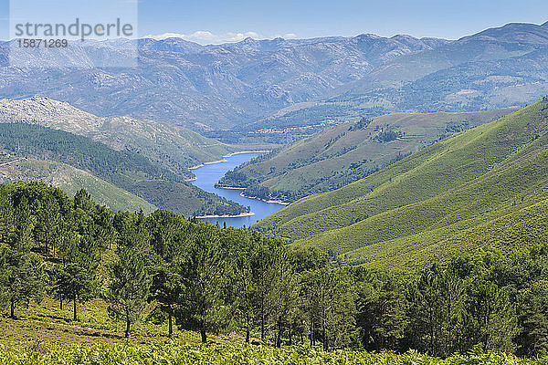 Landschaft  Nationalpark Peneda Geres  Minho  Portugal  Europa