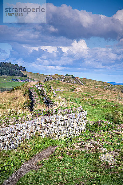 Hadrianswall  UNESCO-Welterbestätte  Henshaw  Hexham  Northumberland  England  Vereinigtes Königreich  Europa