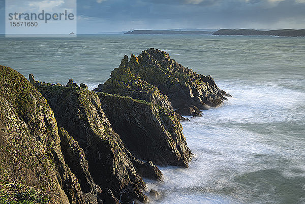 Merope Rocks on Trevose Head  Cornwall  England  Vereinigtes Königreich  Europa