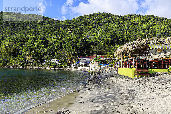 Deshaies  Catherine's Bar  Ort des Todes im Paradies  später Nachmittag  Basse Terre  Guadeloupe  Inseln unter dem Winde  Westindische Inseln  Karibik  Mittelamerika