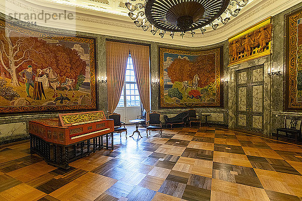 Die königlichen Empfangsräume  Schloss Christiansborg  Kopenhagen  Dänemark  Skandinavien  Europa