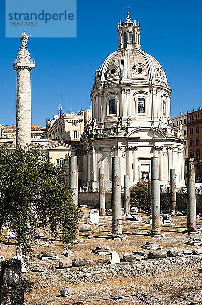 Trajans Forum  UNESCO-Weltkulturerbe  Rom  Latium  Italien  Europa