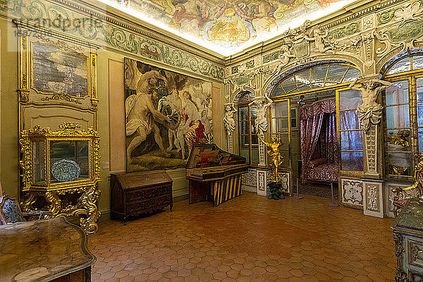 Zeremoniensaal  Palais Lascaris  Nizza  Alpes-Maritimes  Côte d'Azur  Côte d'Azur  Provence  Frankreich  Mittelmeer  Europa