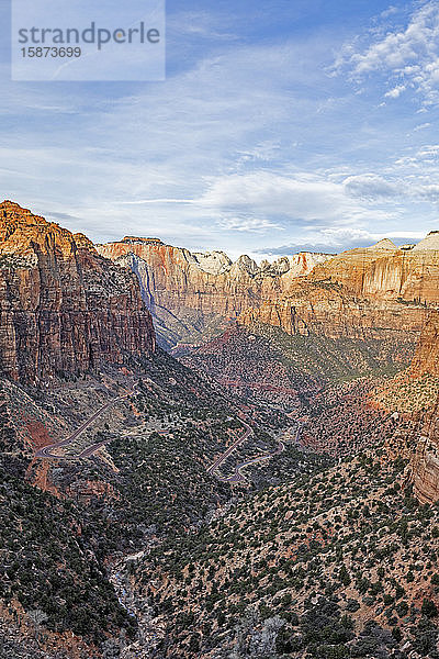 Canyon im Zion-Nationalpark in Utah  USA