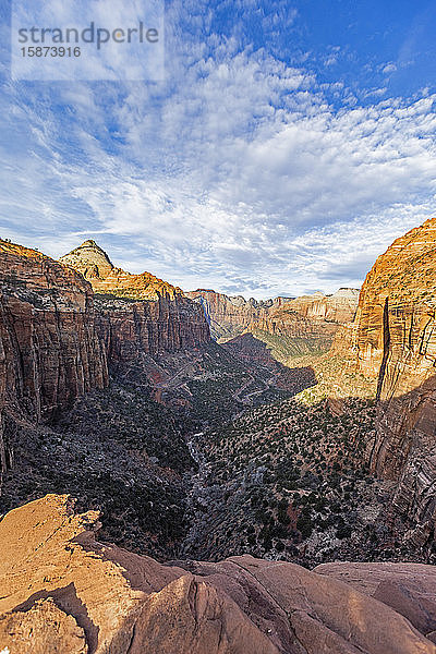 Canyon im Zion-Nationalpark in Utah  USA