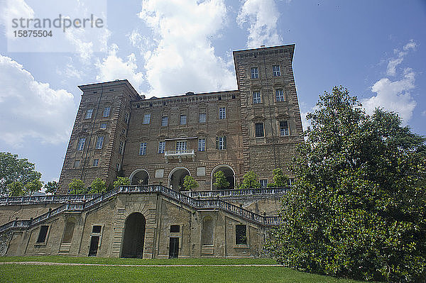 Italien  Piemont  Turin  Herzogliches Schloss von AgliÃ¨. Es gehÃ¶rt zu den Savoyer Residenzen  die zum UNESCO-Weltkulturerbe gehÃ¶ren.