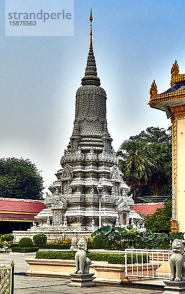 Königliche Stupa  im Königspalast  Phnom Penh  Kambodscha