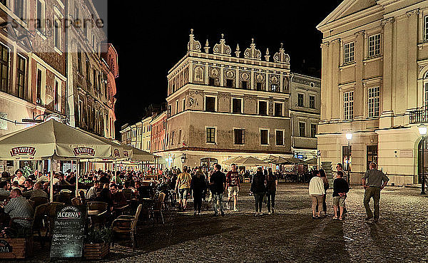 Europa  Polen  Woiwodschaft Lublin  Stadt Lublin  der Marktplatz ' Rynek ' in der Altstadt